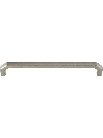 Angular Bronze Cabinet Pull 8-Inch Center-to-Center in White Bronze.